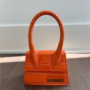 Jacquemus Chiquito Croc Embossed Handbag